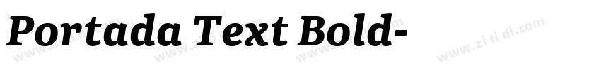 Portada Text Bold字体转换